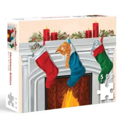 Allport Editions Puzzle 500pc Stocking Cats - Little Painter Art | Exploring the Endless Possibilities of Art Hot