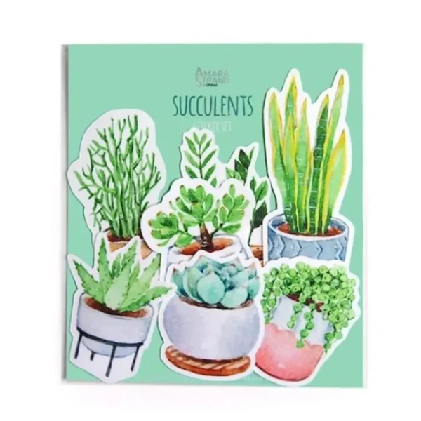 Amara Strand Studio Sticker Set - Succulents - Little Painter Art | Exploring the Endless Possibilities of Art Cheap