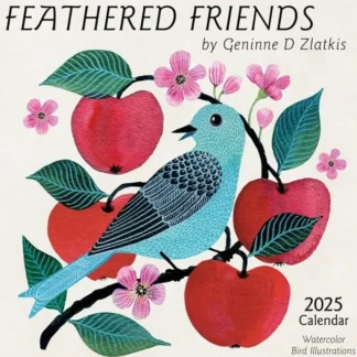 Amber Lotus 2025 Wall Calendar - Feathered Friends - Little Painter Art | Exploring the Endless Possibilities of Art Discount