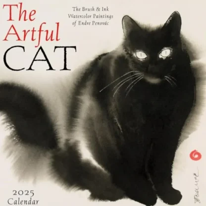 Amber Lotus 2025 Wall Calendar - The Artful Cat - Little Painter Art | Exploring the Endless Possibilities of Art Flash Sale