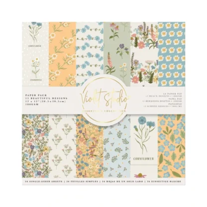 Amongst The Wildflowers 12" x 12" Paper Pack - Violet Studios - Little Painter Art | Exploring the Endless Possibilities of Art Store