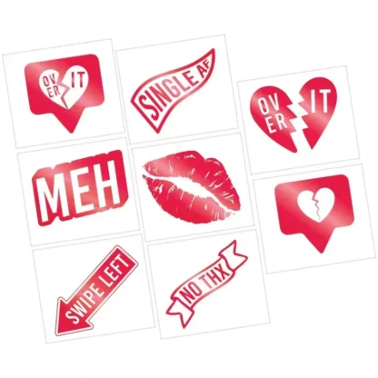 Amscan Anti-Valentine Foil Tattoos 8pk - Little Painter Art | Exploring the Endless Possibilities of Art Hot