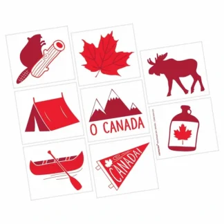 Amscan Canadian Pride Tattoos 8pk - Little Painter Art | Exploring the Endless Possibilities of Art Cheap