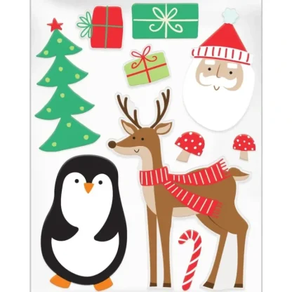 Amscan Christmas Gel Window Clings - Little Painter Art | Exploring the Endless Possibilities of Art Best