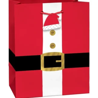 Amscan Christmas Gift Bag, Small - Santa Belt - Little Painter Art | Exploring the Endless Possibilities of Art Fashion