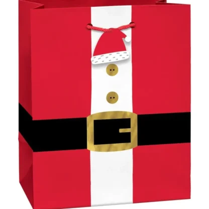 Amscan Christmas Gift Bag, Small - Santa Belt - Little Painter Art | Exploring the Endless Possibilities of Art Fashion
