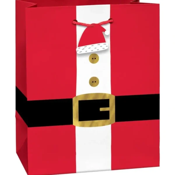 Amscan Christmas Gift Bag, Small - Santa Belt - Little Painter Art | Exploring the Endless Possibilities of Art Fashion