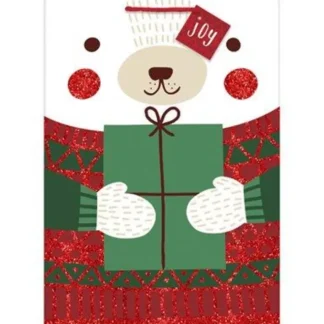 Amscan Christmas Jumbo Glitter Bear Gift Bag 28"x20"x7" - Little Painter Art | Exploring the Endless Possibilities of Art Fashion
