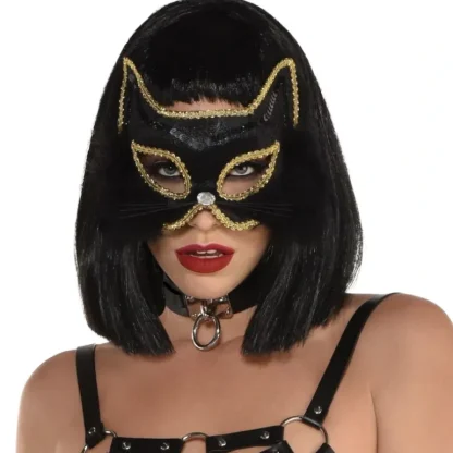 Amscan Halloween Costume Mask - Fancy Black Marabou Cat - Little Painter Art | Exploring the Endless Possibilities of Art Outlet