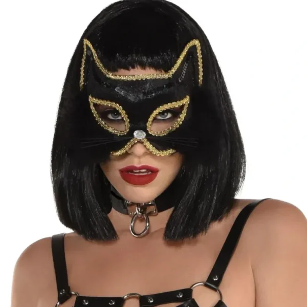Amscan Halloween Costume Mask - Fancy Black Marabou Cat - Little Painter Art | Exploring the Endless Possibilities of Art Outlet