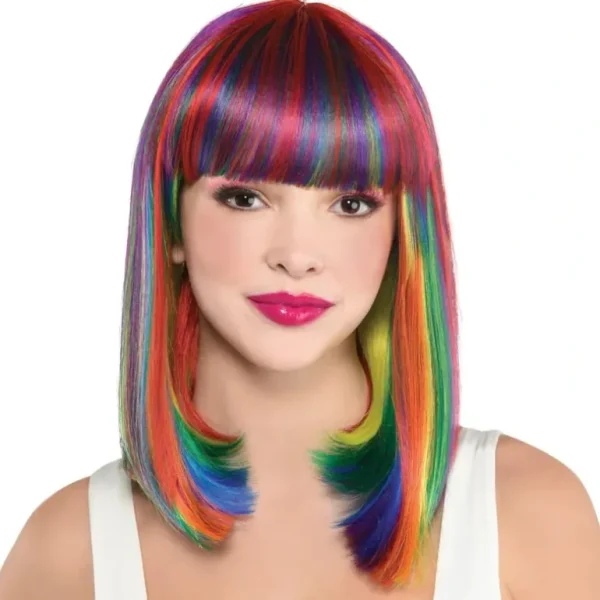 Amscan Halloween Costume Wig - Rainbow, Shoulder Length - Little Painter Art | Exploring the Endless Possibilities of Art Discount