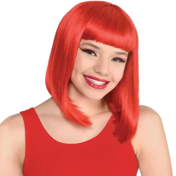 Amscan Halloween Costume Wig - Red Bob - Little Painter Art | Exploring the Endless Possibilities of Art Clearance