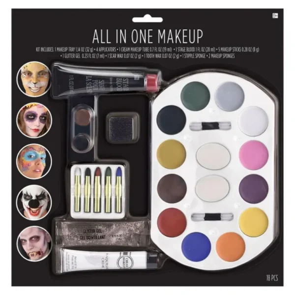 Amscan Halloween Makeup - All-In-One Kit - Little Painter Art | Exploring the Endless Possibilities of Art Fashion