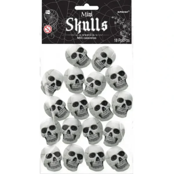Amscan Halloween Mini Skulls 18pk - Little Painter Art | Exploring the Endless Possibilities of Art Store