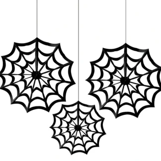 Amscan Halloween Spiderweb Hanging Fan Decor 3pc Set - Little Painter Art | Exploring the Endless Possibilities of Art Cheap