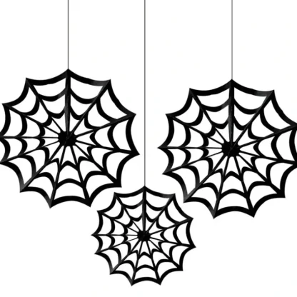 Amscan Halloween Spiderweb Hanging Fan Decor 3pc Set - Little Painter Art | Exploring the Endless Possibilities of Art Cheap