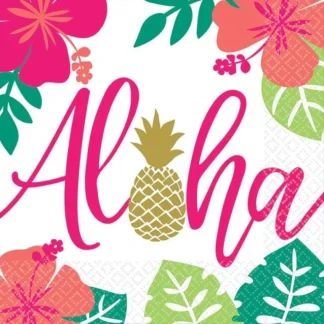 Amscan Lunch Napkins 16pk - Aloha - Little Painter Art | Exploring the Endless Possibilities of Art Fashion