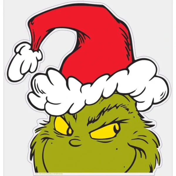 Amscan Peeping Grinch Window Cling - Little Painter Art | Exploring the Endless Possibilities of Art Cheap