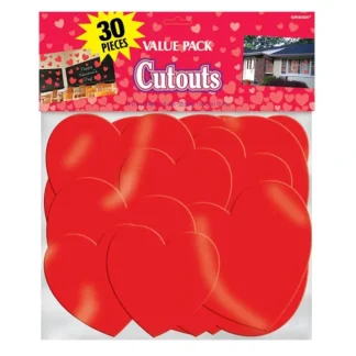 Amscan Valentines Paper Heart Cutouts 30pk - Little Painter Art | Exploring the Endless Possibilities of Art Sale