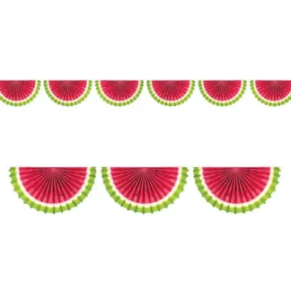 Amscan Watermelon Fan Bunting Garland Banner - Little Painter Art | Exploring the Endless Possibilities of Art Discount