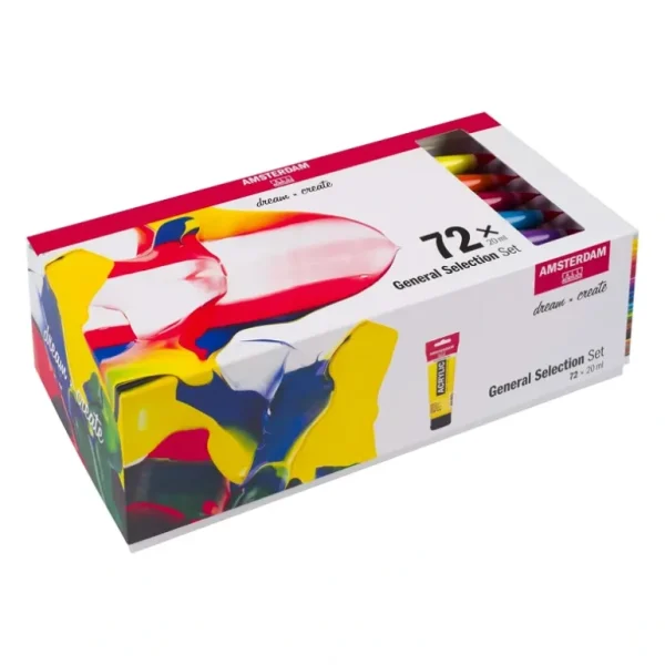 Amsterdam Acrylic Paint - Set of 72 x 20ml - Little Painter Art | Exploring the Endless Possibilities of Art Best