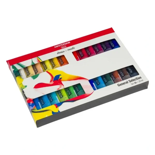 Amsterdam Acrylic Paint General Selection - Set of 24 x 20ml - Little Painter Art | Exploring the Endless Possibilities of Art Fashion