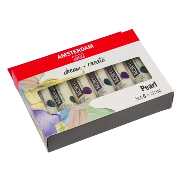 Amsterdam Acrylic Paint Pearl Colours - Set of 6 x 20ml - Little Painter Art | Exploring the Endless Possibilities of Art Best Sale