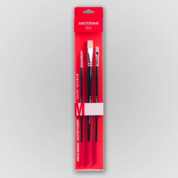 Amsterdam Penselenset 600, M (4-8-16 mm) - Synthetisch - Little Painter Art | Exploring the Endless Possibilities of Art Cheap