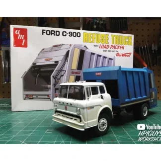 AMT Ford C-600 Gar Wood Load Packer Garbage Truck 1/25 Model Kit - Little Painter Art | Exploring the Endless Possibilities of Art Outlet