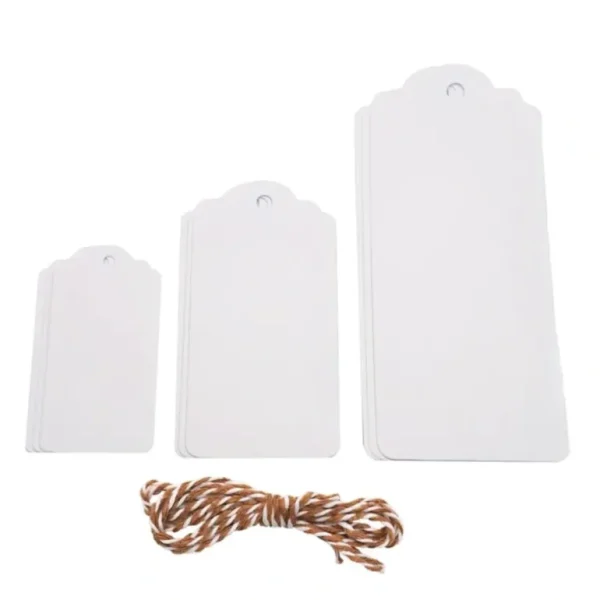 Angels Craft Assorted Gift Tags With Twine 9pk - White - Little Painter Art | Exploring the Endless Possibilities of Art Shop