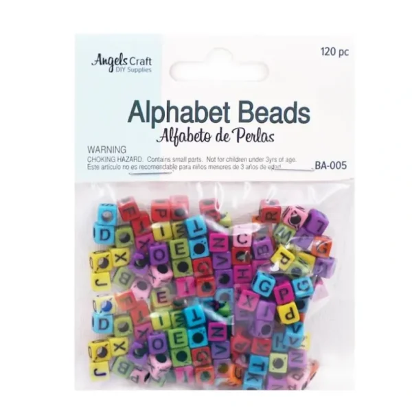 Angels Craft 5mm Beads, Approx 120-ct - Multi-Coloured Alphabet - Little Painter Art | Exploring the Endless Possibilities of Art Cheap