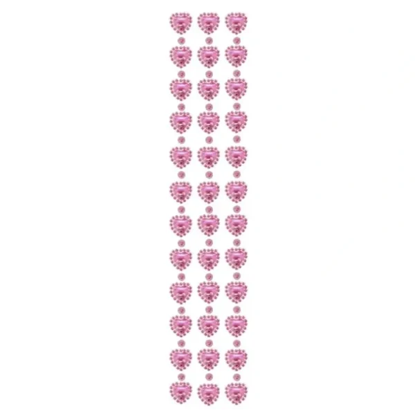 Angels Craft Rhinestone Stickers - Fancy Pink Hearts - Little Painter Art | Exploring the Endless Possibilities of Art Clearance