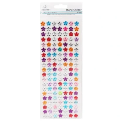 Angels Craft Rhinestone Stickers - Multi-Colour Flowers - Little Painter Art | Exploring the Endless Possibilities of Art Best Sale