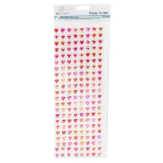 Angels Craft Rhinestone Stickers - Red Mini Hearts - Little Painter Art | Exploring the Endless Possibilities of Art Best