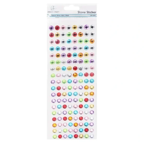Angels Craft Rhinestone Stickers - Round Multcolour - Little Painter Art | Exploring the Endless Possibilities of Art Best Sale