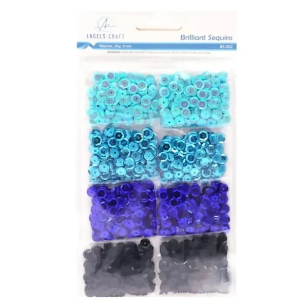 Angels Craft Sequins Assortment - Blues - Little Painter Art | Exploring the Endless Possibilities of Art New