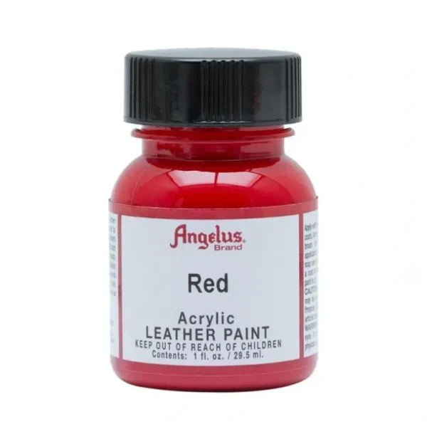 Angelus Acrylic Leather Paint 1oz Red - Little Painter Art | Exploring the Endless Possibilities of Art Online