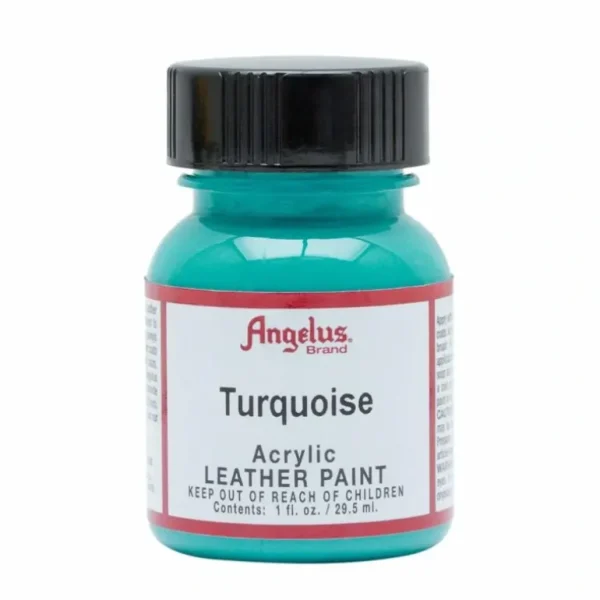 Angelus Acrylic Leather Paint 1oz Turquoise - Little Painter Art | Exploring the Endless Possibilities of Art Outlet