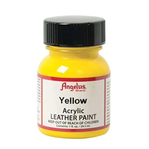 Angelus Acrylic Leather Paint 1oz Yellow - Little Painter Art | Exploring the Endless Possibilities of Art Online