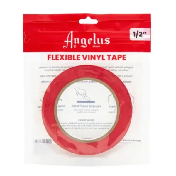 Angelus Flexible Vinyl Tape - 1/2" Red - Little Painter Art | Exploring the Endless Possibilities of Art Fashion