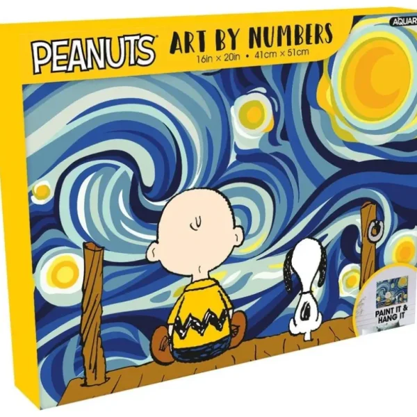 Aquarius Paint By Numbers - Peanuts Starry Night - Little Painter Art | Exploring the Endless Possibilities of Art Best Sale