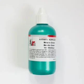 Ara Acrylic 250ml Metallic Green - Little Painter Art | Exploring the Endless Possibilities of Art Fashion