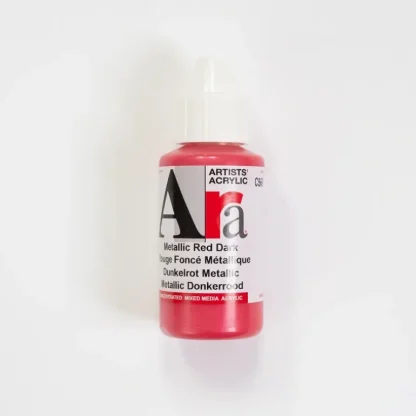 Ara Acrylic 100ml Metallic Red Dark - Little Painter Art | Exploring the Endless Possibilities of Art New