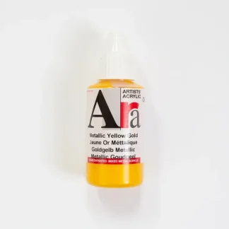 Ara Acrylic 100ml Metallic Yellow Gold - Little Painter Art | Exploring the Endless Possibilities of Art Shop