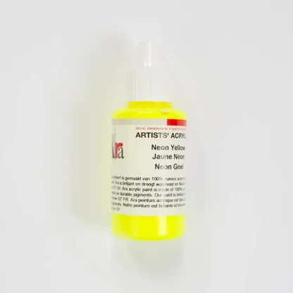Ara Acrylic 100ml Neon Yellow - Little Painter Art | Exploring the Endless Possibilities of Art New