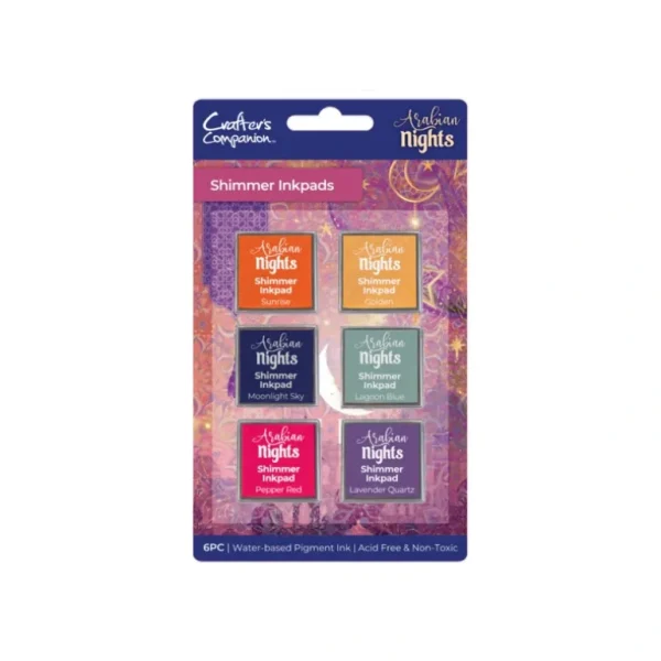Arabian Nights - Shimmer Inkpads - 6 pack - Little Painter Art | Exploring the Endless Possibilities of Art Store