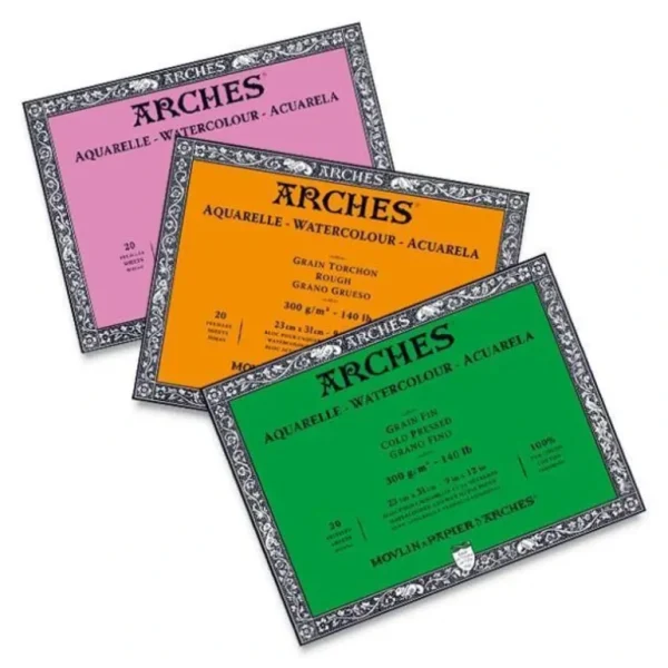 Arches 100% Cotton Watercolour Blocks 300gsm 20 Sheets - Little Painter Art | Exploring the Endless Possibilities of Art Store