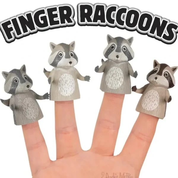 Archie McPhee Finger Raccoon, Assorted - Little Painter Art | Exploring the Endless Possibilities of Art Sale