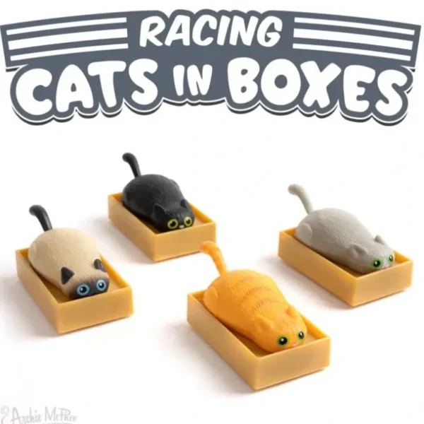 Archie McPhee Racing Cats in Boxes - Assorted - Little Painter Art | Exploring the Endless Possibilities of Art Cheap