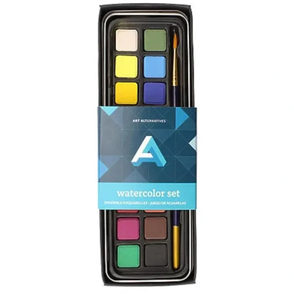 Art Alternatives 18 Pan Watercolour Tin Set - Little Painter Art | Exploring the Endless Possibilities of Art Sale